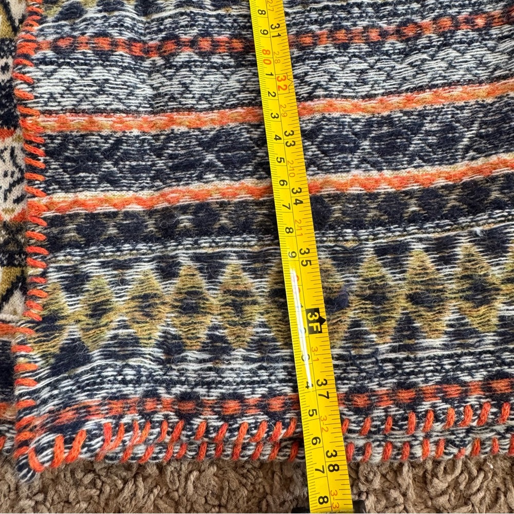 ANTHROPOLOGIE Angel of the North wool faux fur Small sweater coat cardigan M - Picture 12 of 13